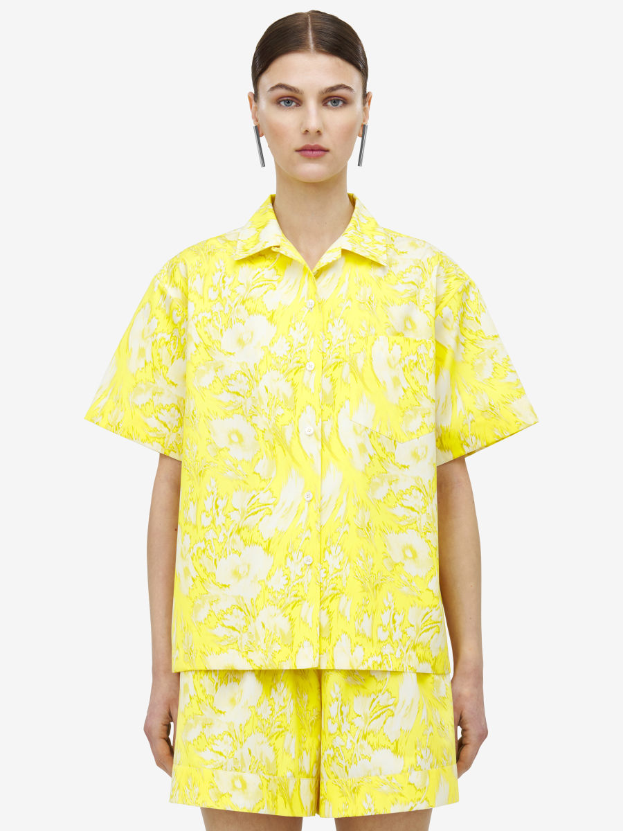 ALEXANDER MCQUEEN - Warped Floral Hawaiian Shirt - Item 839724QCAML7083